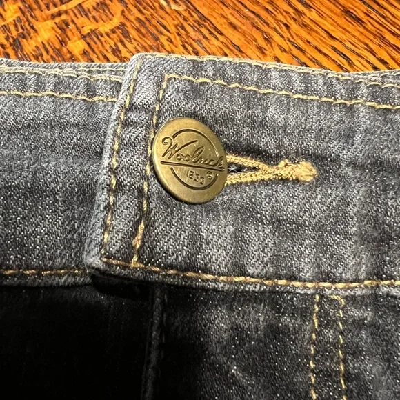 Woolrich Vintage Black Denim Skirt Women's Size 16 EUC - Picture 3 of 7